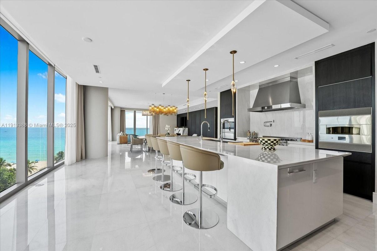 Interior, Kitchen, Pendant Lights, Recessed Lighting, Stainless Steel Appliances, Water