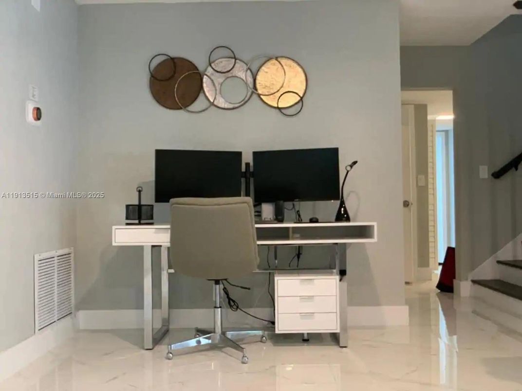 Home Office, Interior, Marble