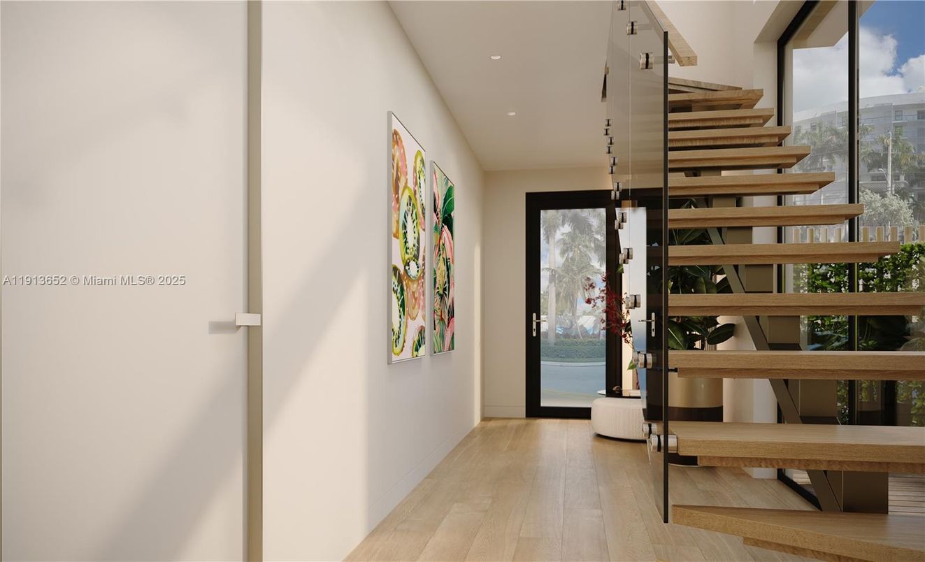 Interior, Recessed Lighting, Wood Texture Flooring