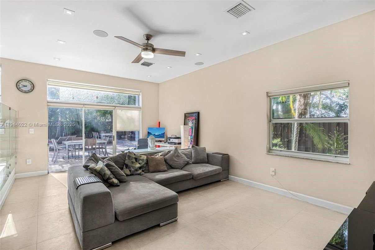 Interior, Living room, Recessed Lighting