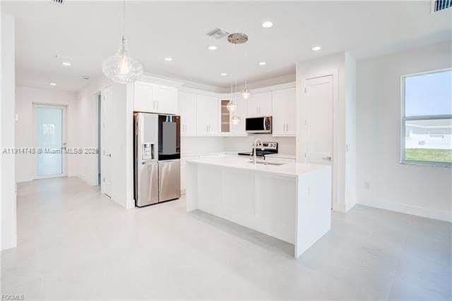 Chandelier, Interior, Kitchen, Pendant Lights, Recessed Lighting
