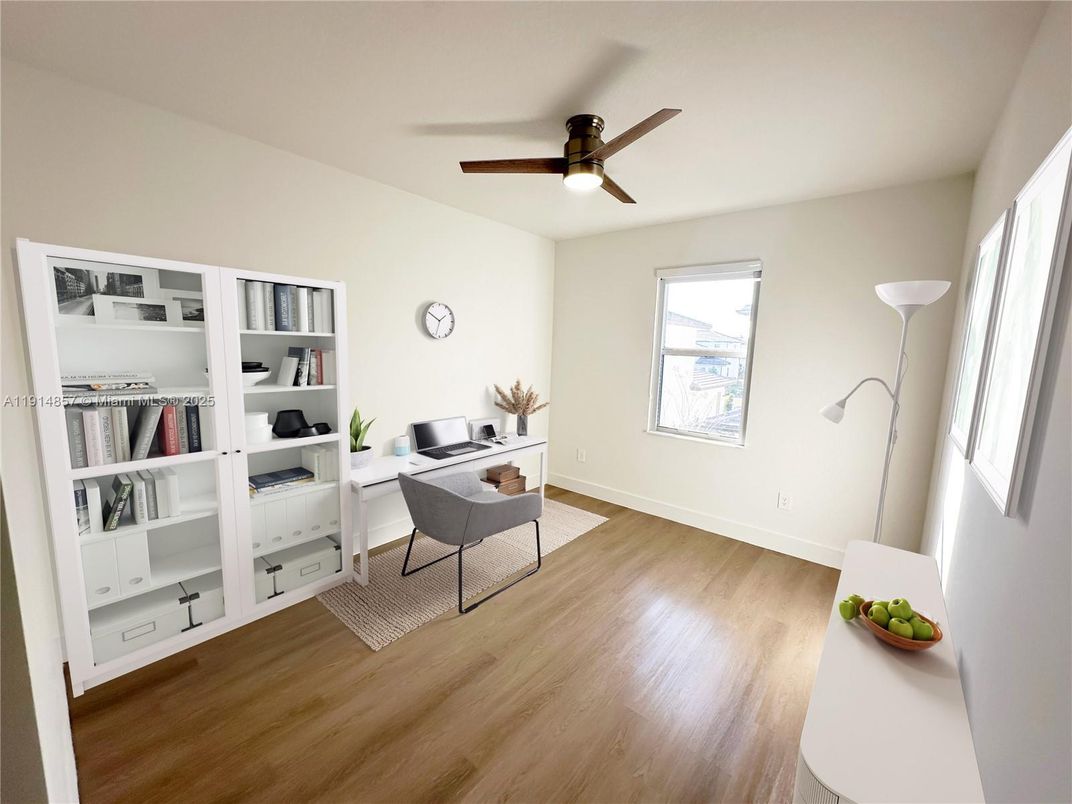 Home Office, Interior, Wood Texture Flooring