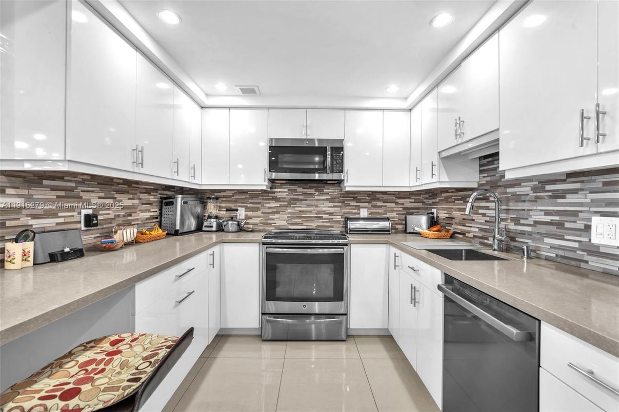 Interior, Kitchen, Recessed Lighting, Stainless Steel Appliances