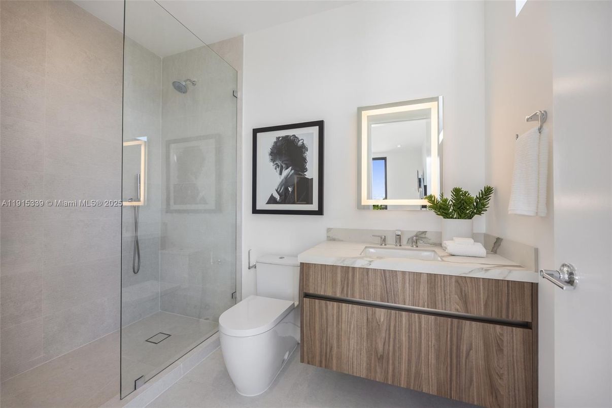 Bathroom, Glass Shower, Interior