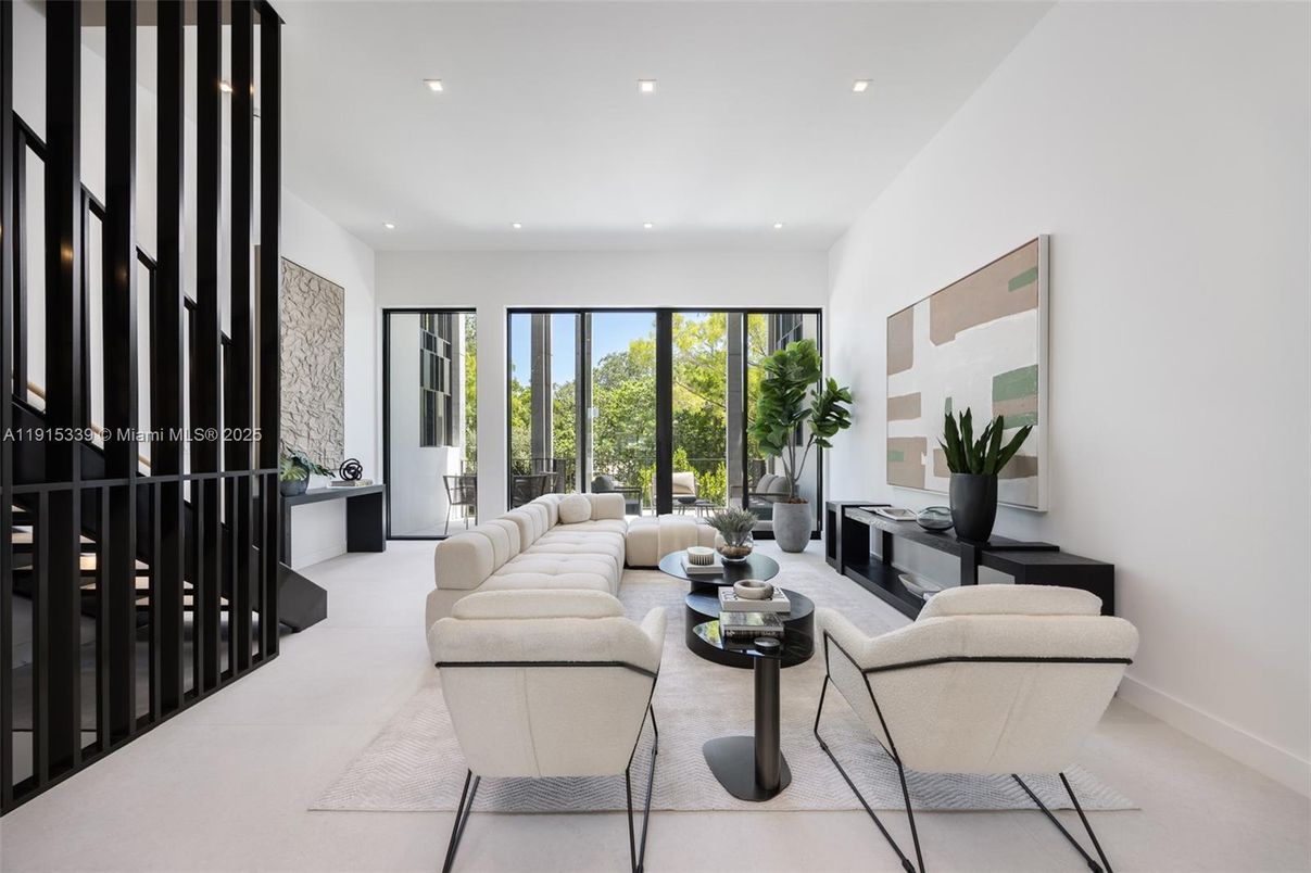 Interior, Living room, Recessed Lighting