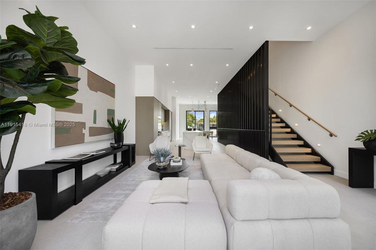 Interior, Living room, Recessed Lighting