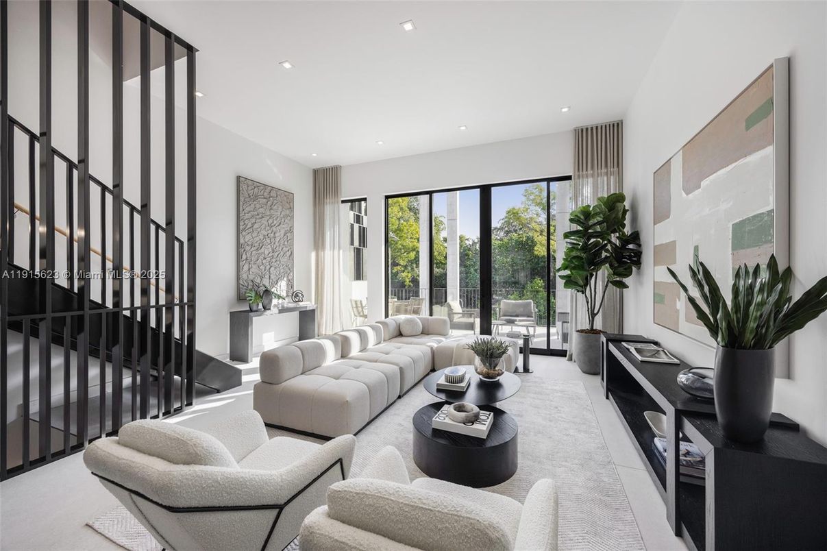 Interior, Living room, Recessed Lighting