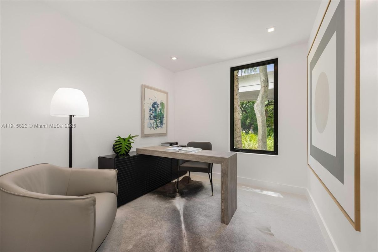 Home Office, Interior, Recessed Lighting