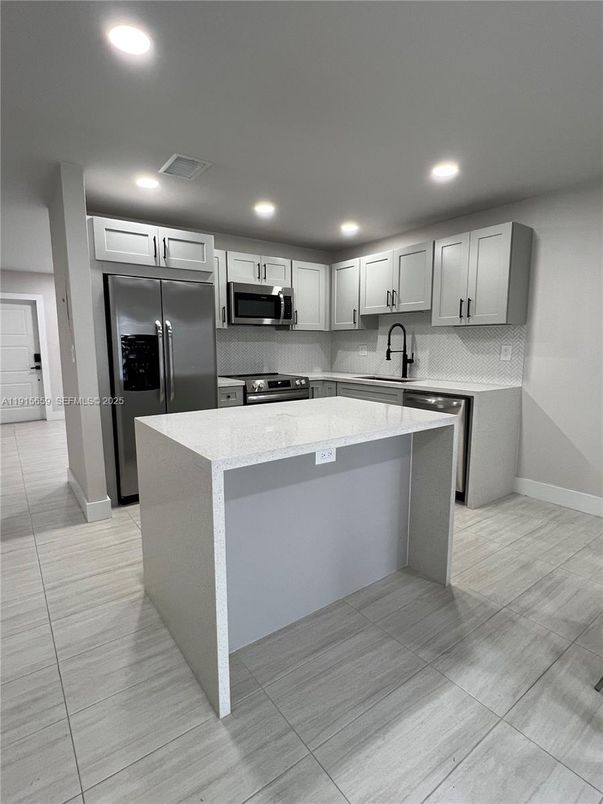 Interior, Kitchen, Recessed Lighting, Stainless Steel Appliances
