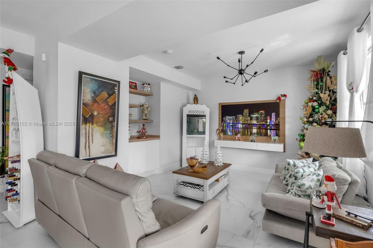 Interior, Living room, Marble, Pendant Lights