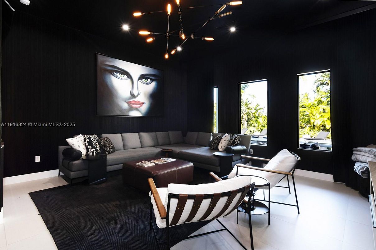 Interior, Living room, Recessed Lighting