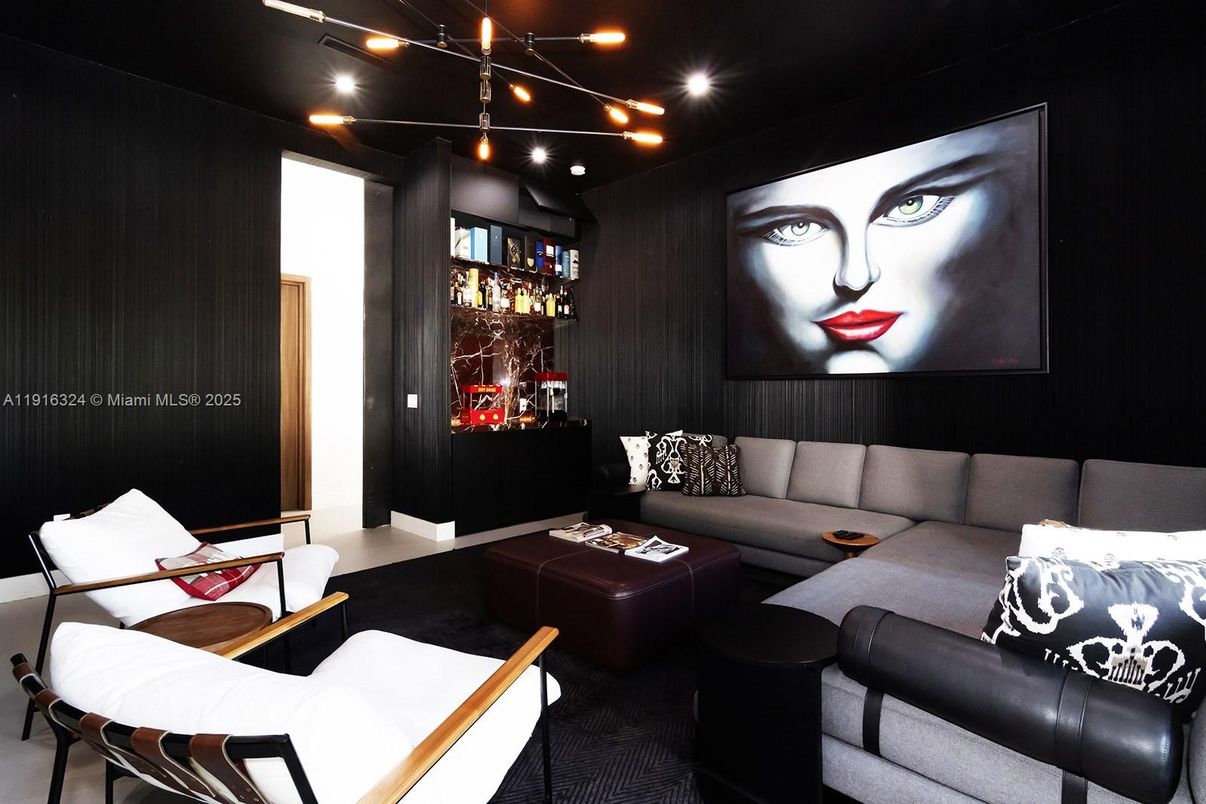 Interior, Living room, Recessed Lighting