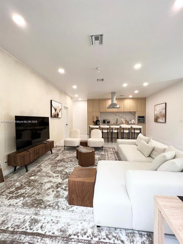 Interior, Kitchen, Living room, Recessed Lighting