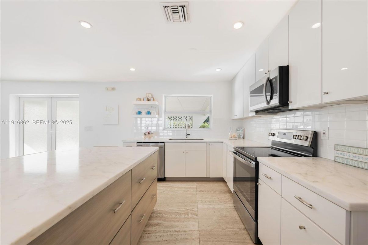 Interior, Kitchen, Recessed Lighting, Stainless Steel Appliances