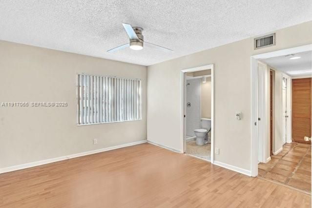 Bathroom, Empty room, Interior, Recessed Lighting, Wood Texture Flooring