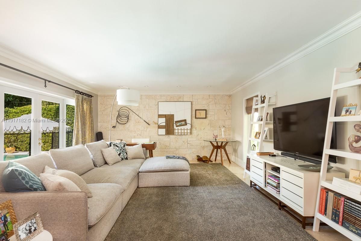Interior, Living room, Stone Walls
