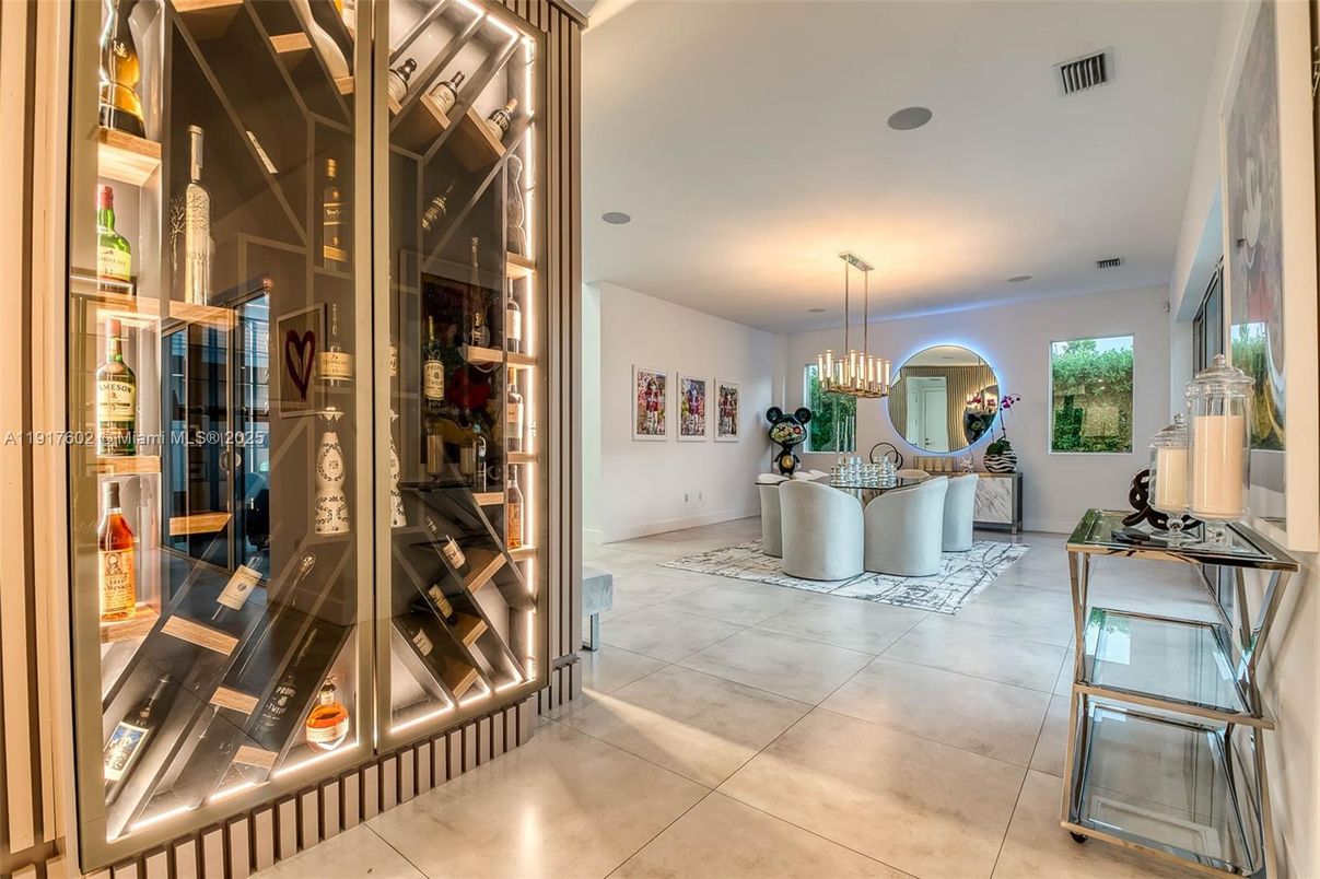 Chandelier, Interior, Recessed Lighting