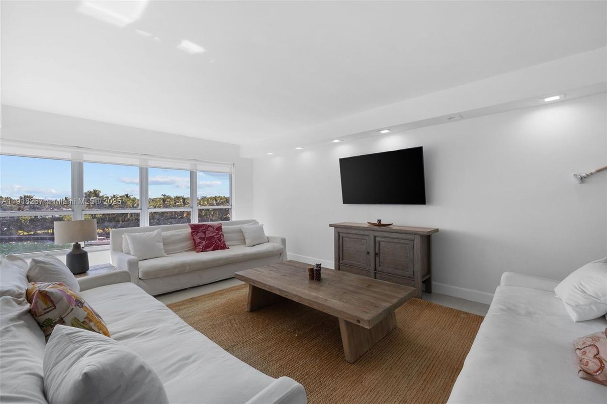 Interior, Living room, Recessed Lighting