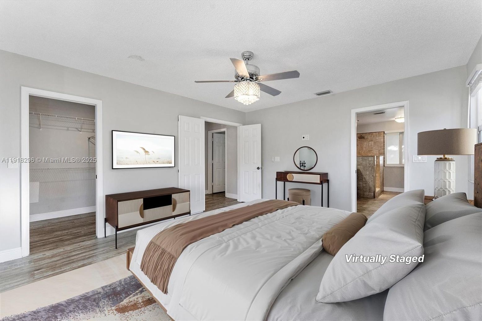 Bedroom, Interior, Wood Texture Flooring