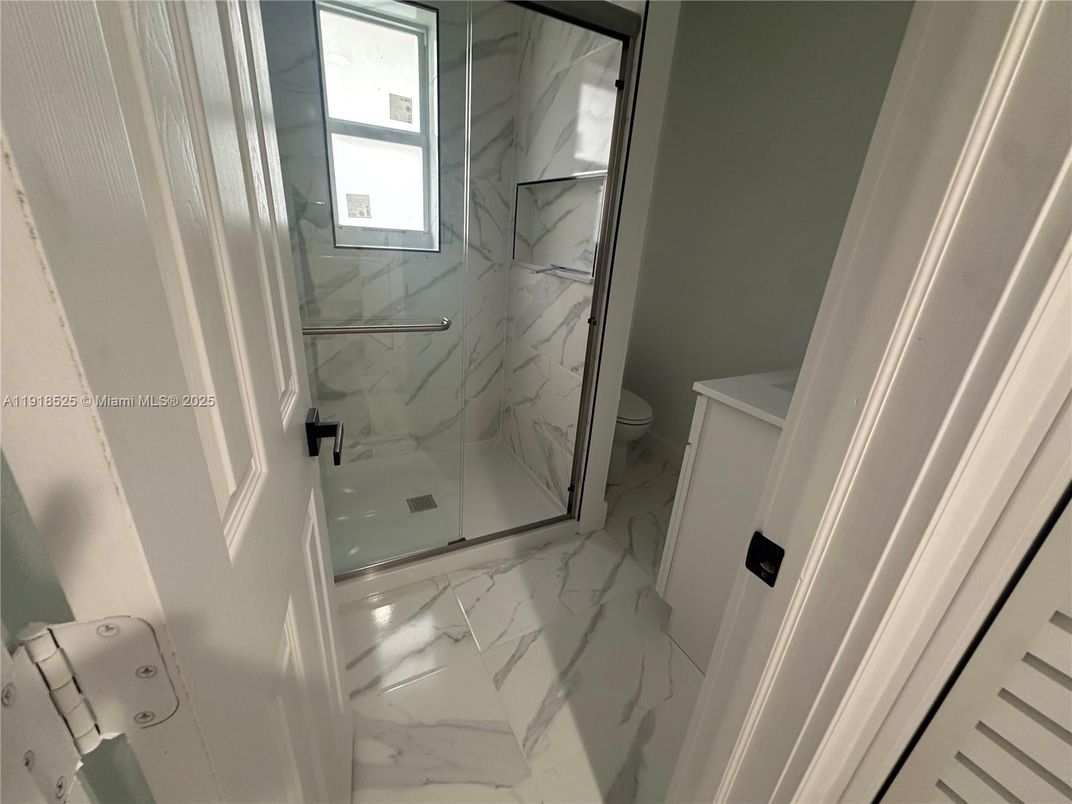 Bathroom, Glass Shower, Interior, Marble, Marble Walls