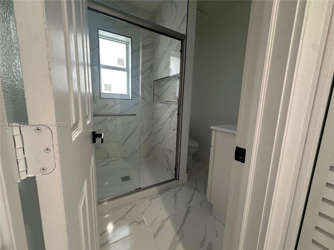 Bathroom, Glass Shower, Interior, Marble, Marble Walls