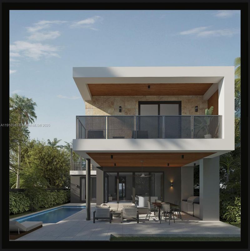 Exterior, Facade, Pool, Modern