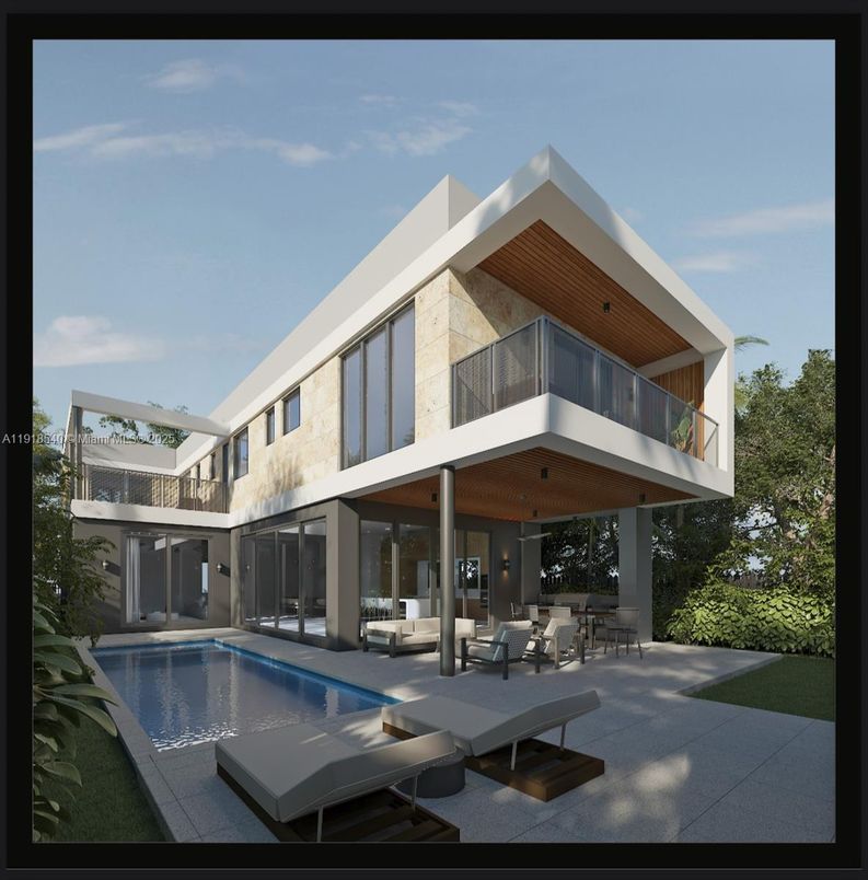 Exterior, Facade, Pool, Modern