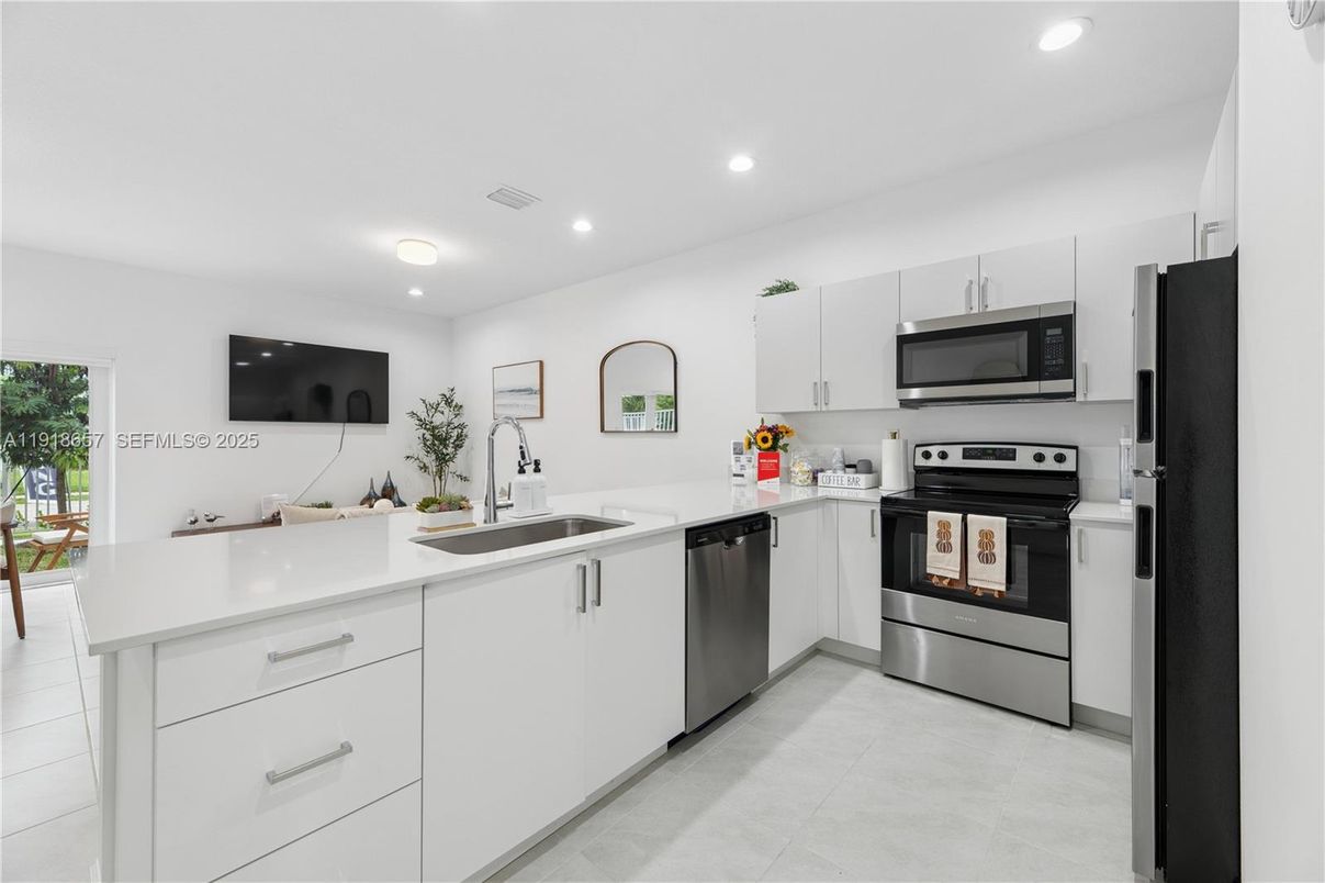 Interior, Kitchen, Recessed Lighting, Stainless Steel Appliances