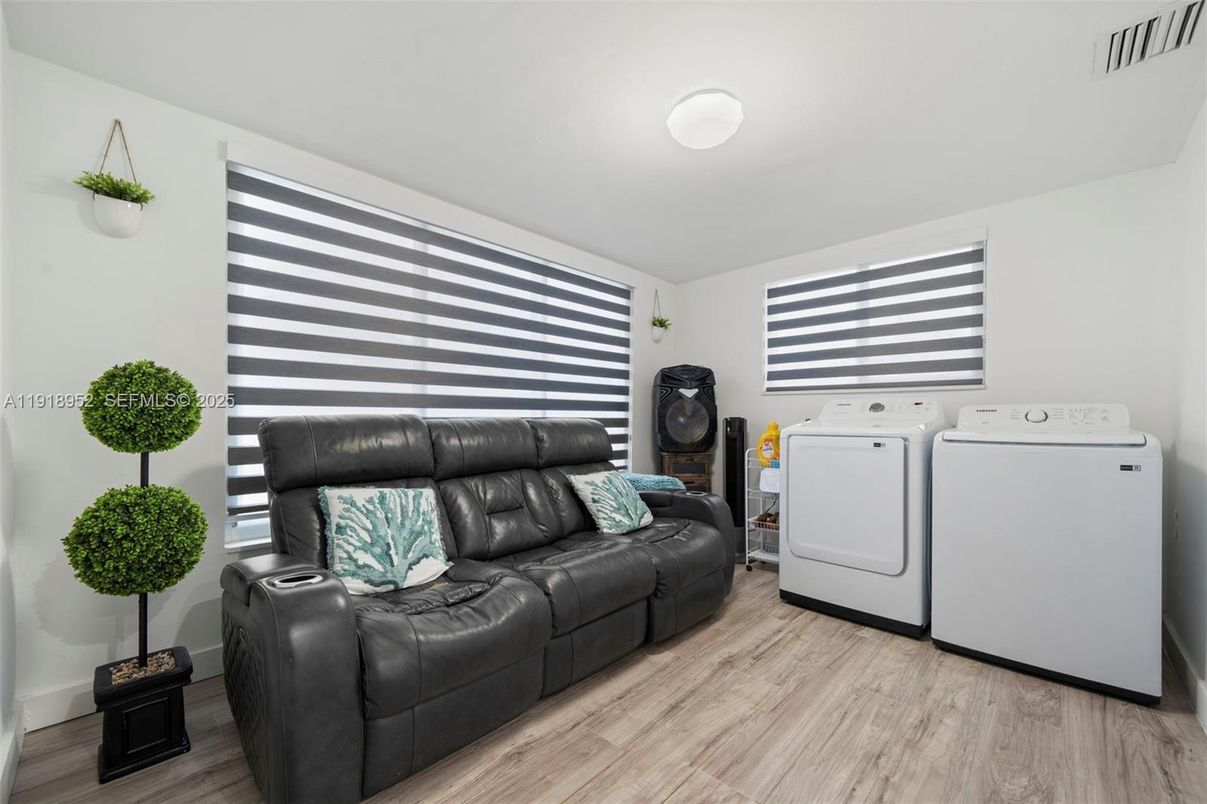 Interior, Living room, Washer, Wood Texture Flooring