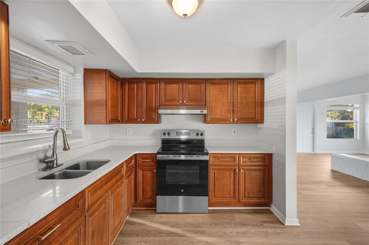 Interior, Kitchen, Wood Texture Flooring