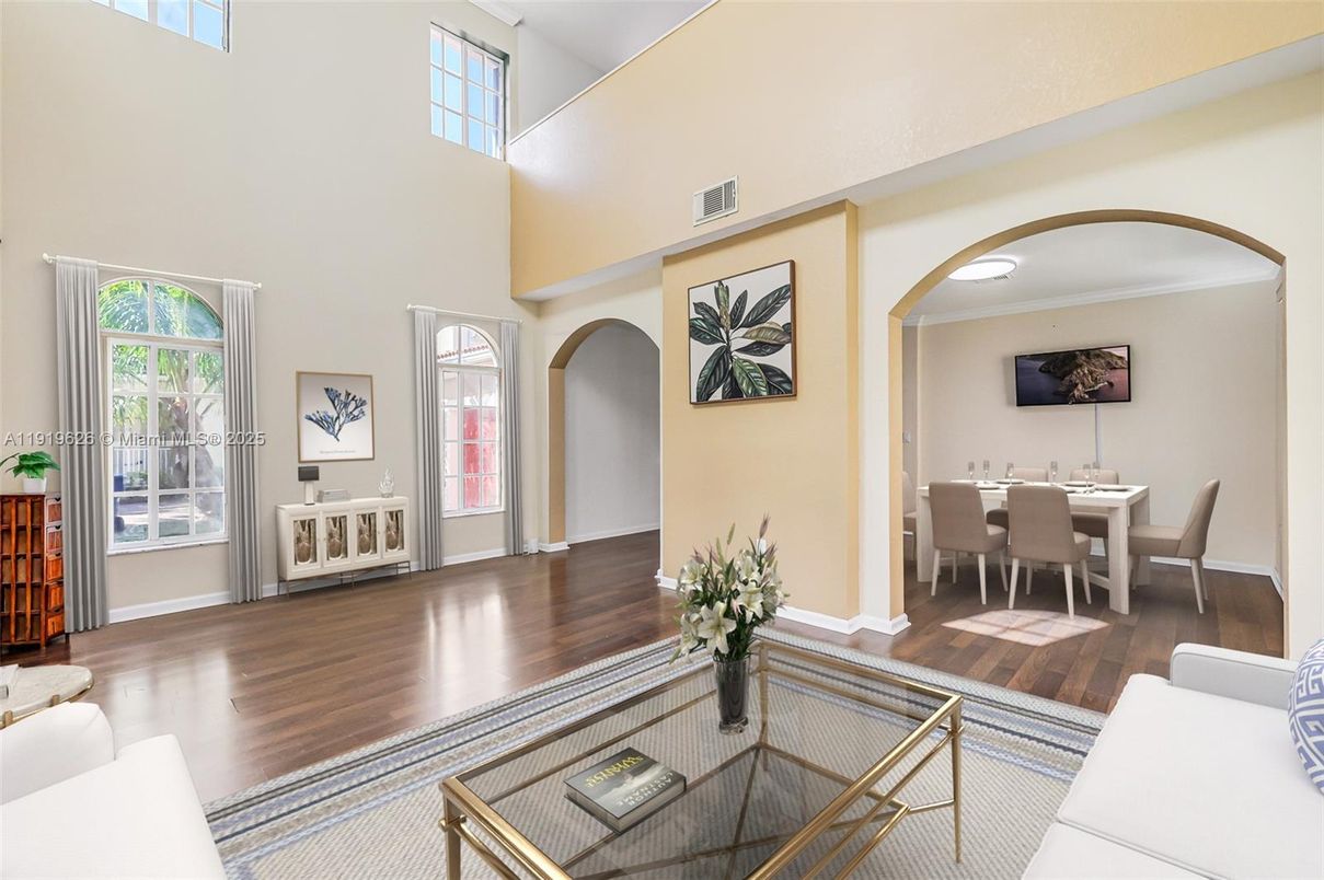 Dining room, Interior, Wood Texture Flooring
