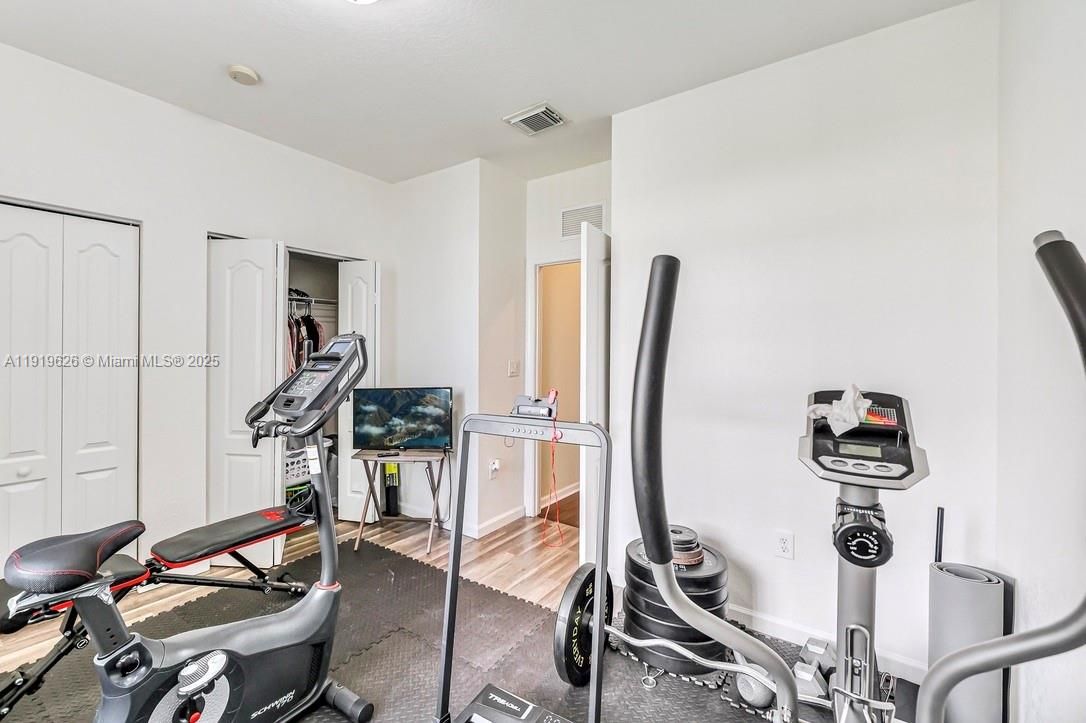 Fitness Equipment, Interior, Wood Texture Flooring