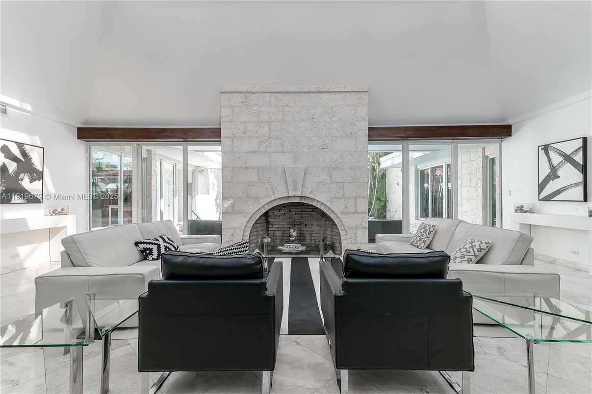 Fireplace, Interior, Living room, Stone Walls