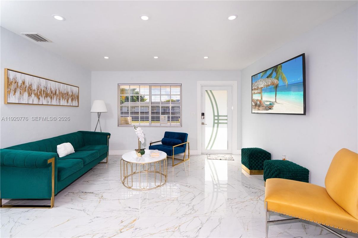 Interior, Living room, Marble, Recessed Lighting