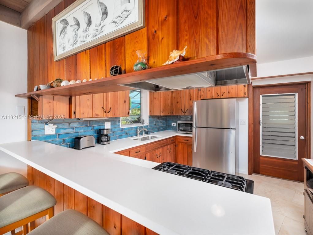 Interior, Kitchen, Wooden Walls
