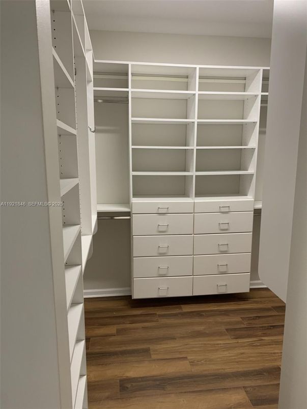 Interior, Walk-in Closets, Wood Texture Flooring