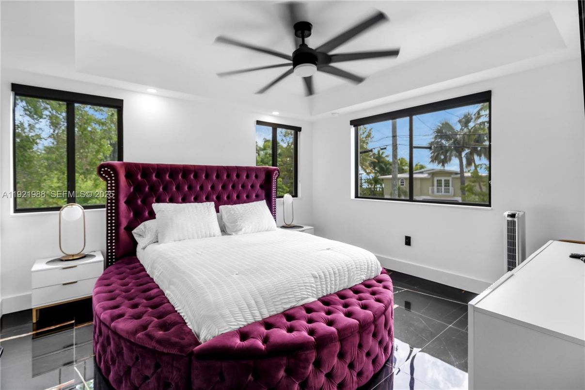 Bedroom, Interior, Recessed Lighting