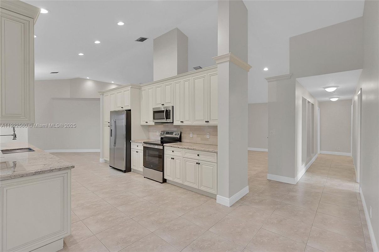 Interior, Kitchen, Recessed Lighting, Stainless Steel Appliances