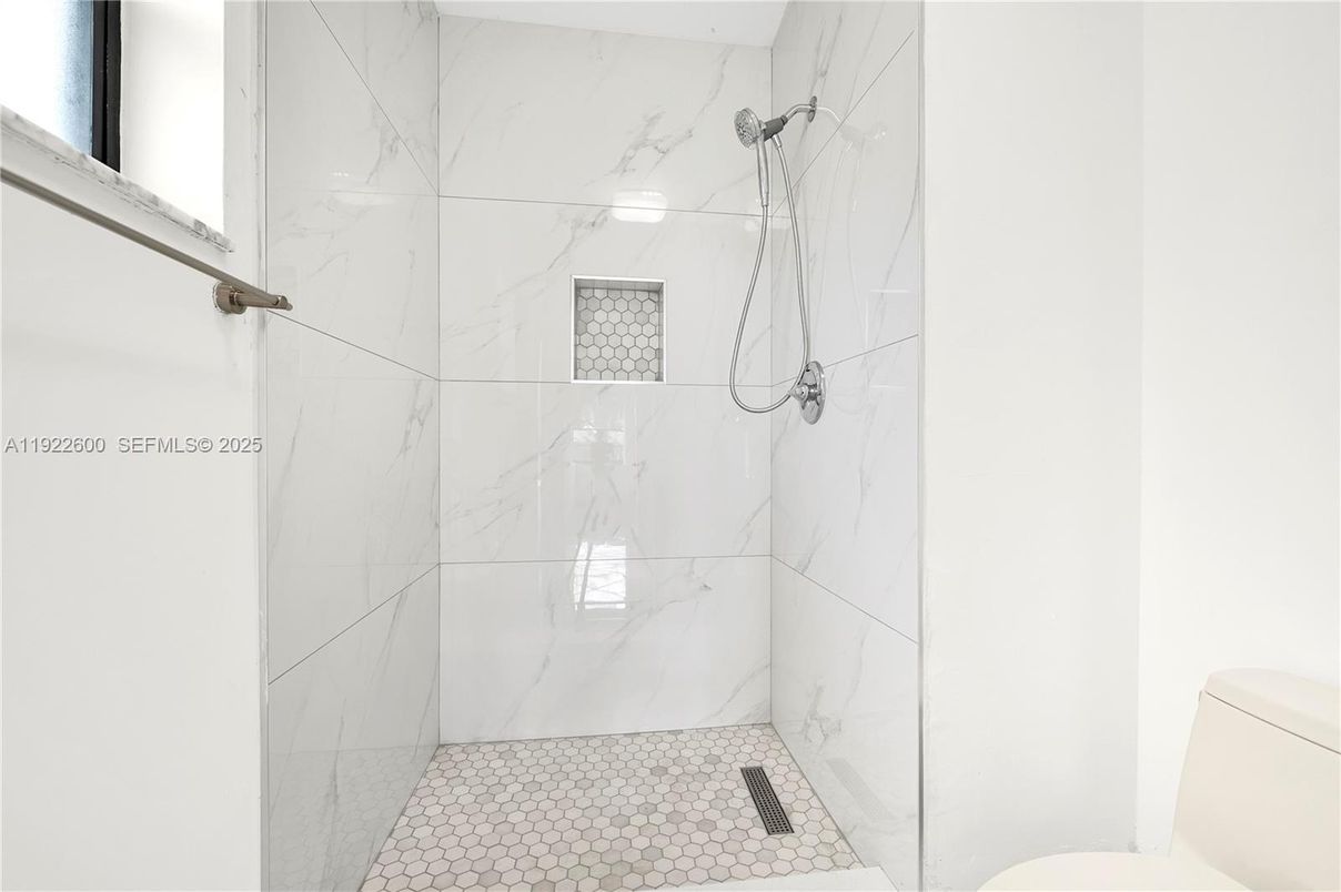 Bathroom, Glass Shower, Interior, Marble Walls