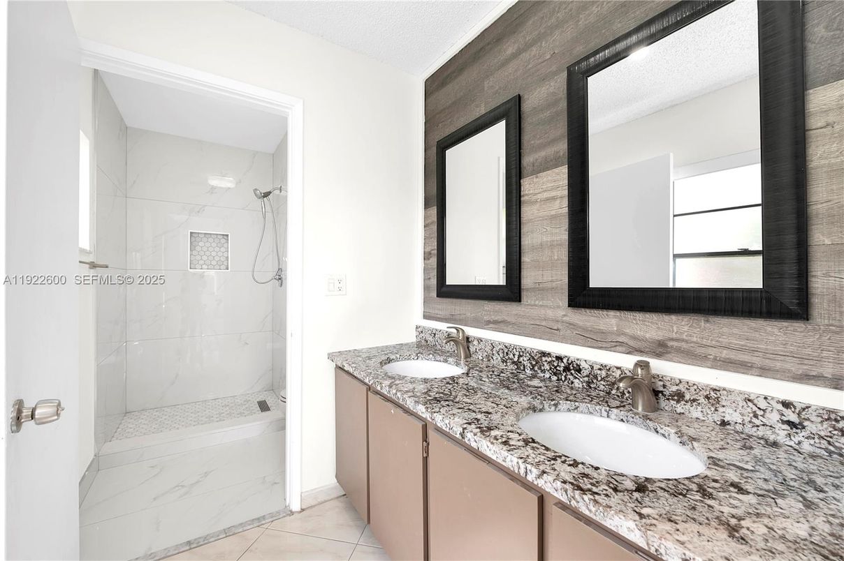 Bathroom, Dual Sink Vanities, Interior, Marble, Marble Walls