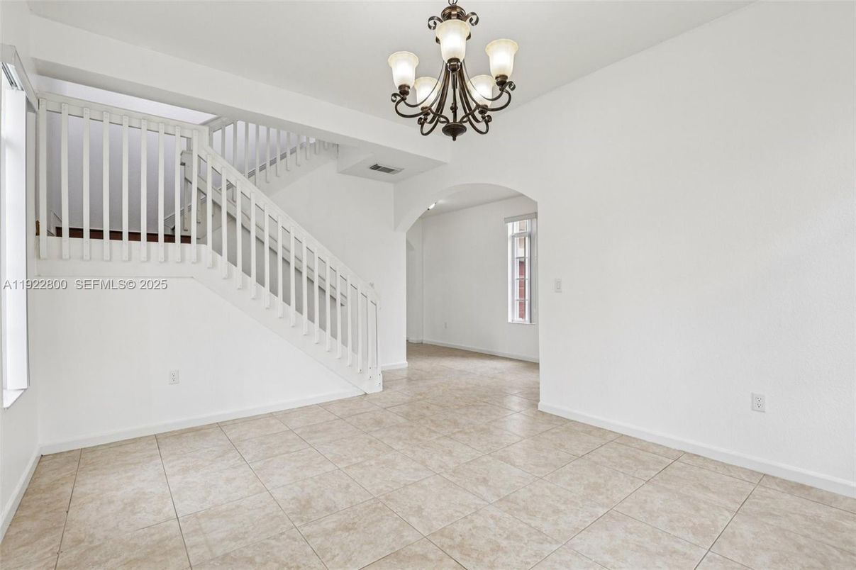 Chandelier, Empty room, Interior