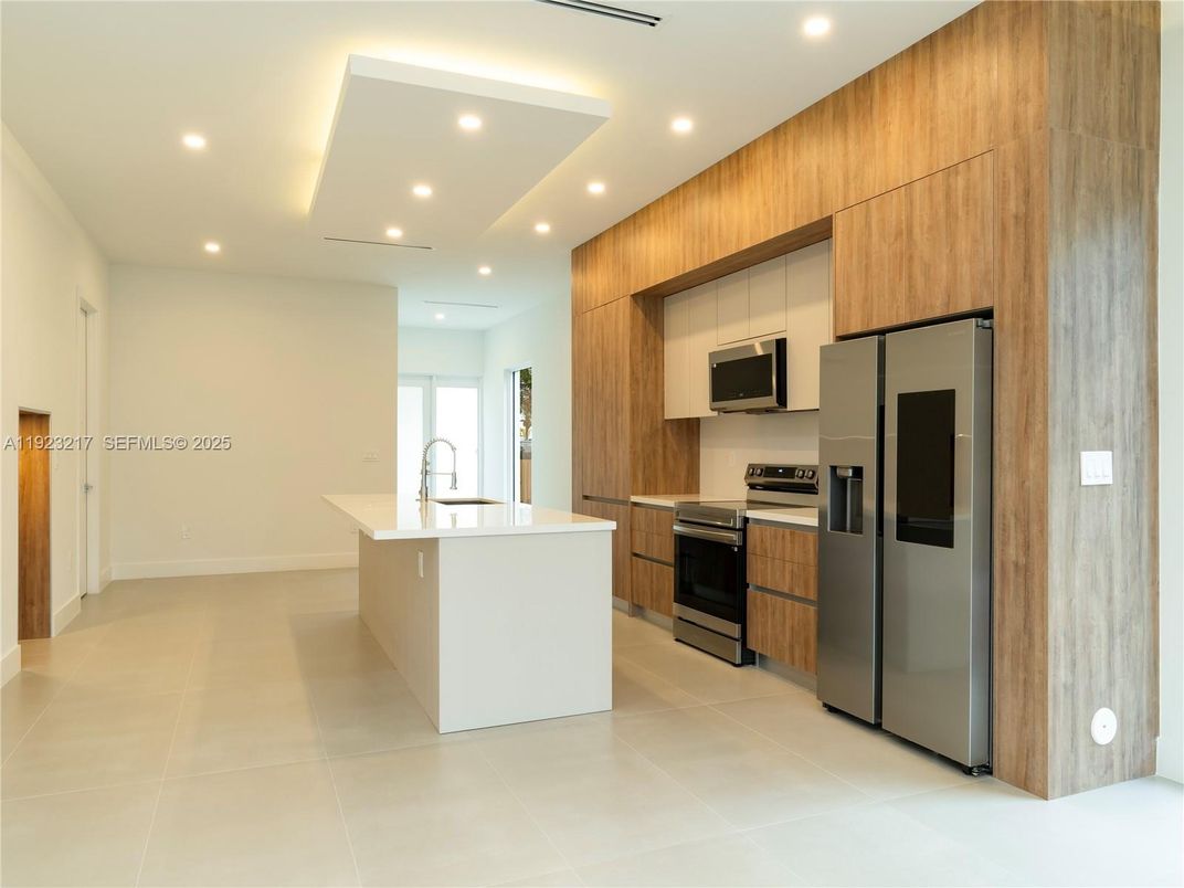 Interior, Kitchen, Recessed Lighting, Stainless Steel Appliances