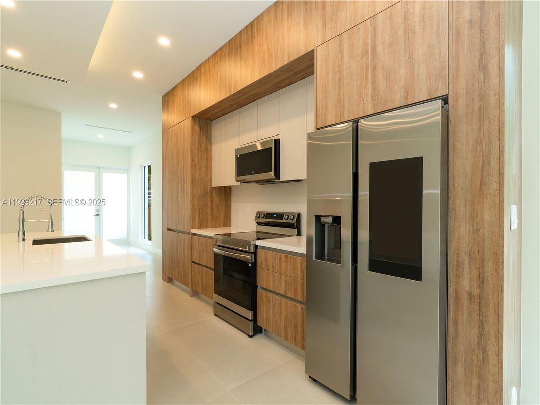 Interior, Kitchen, Recessed Lighting, Stainless Steel Appliances