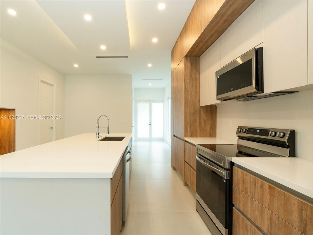Interior, Kitchen, Recessed Lighting, Stainless Steel Appliances
