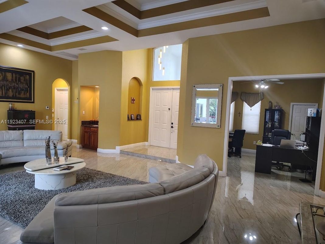 Interior, Living room, Marble, Recessed Lighting