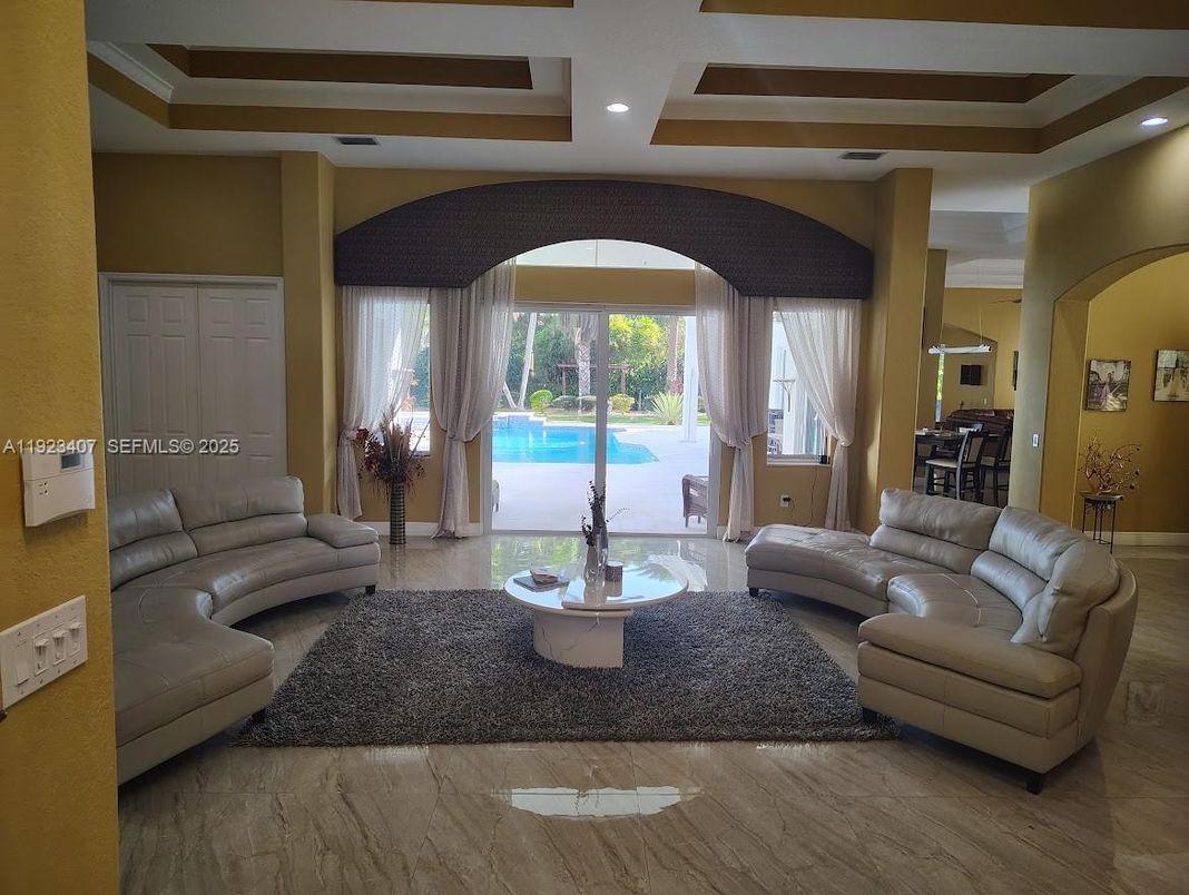 Interior, Living room, Recessed Lighting