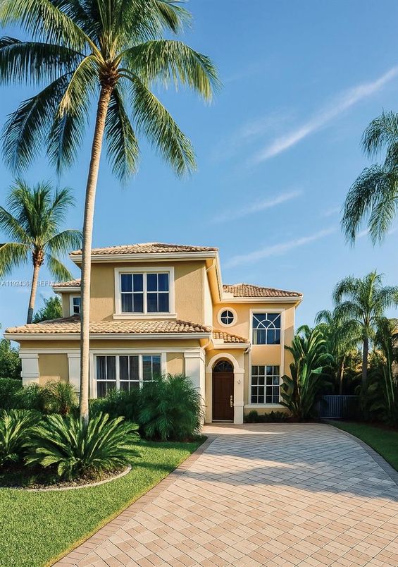 Exterior, Facade, Mediterranean