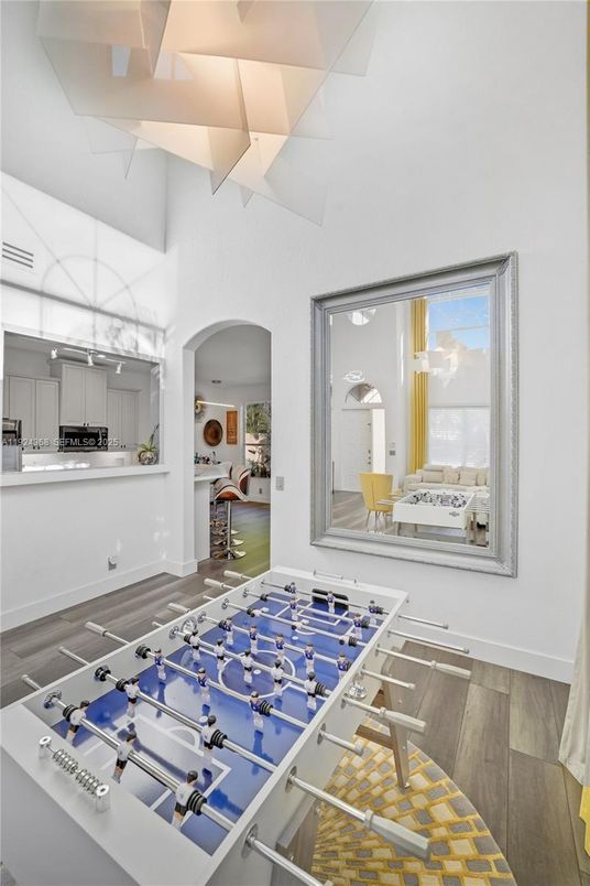 Interior, Kitchen, Wood Texture Flooring