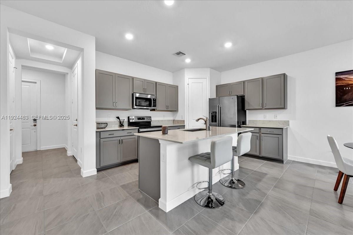 Interior, Kitchen, Recessed Lighting, Stainless Steel Appliances