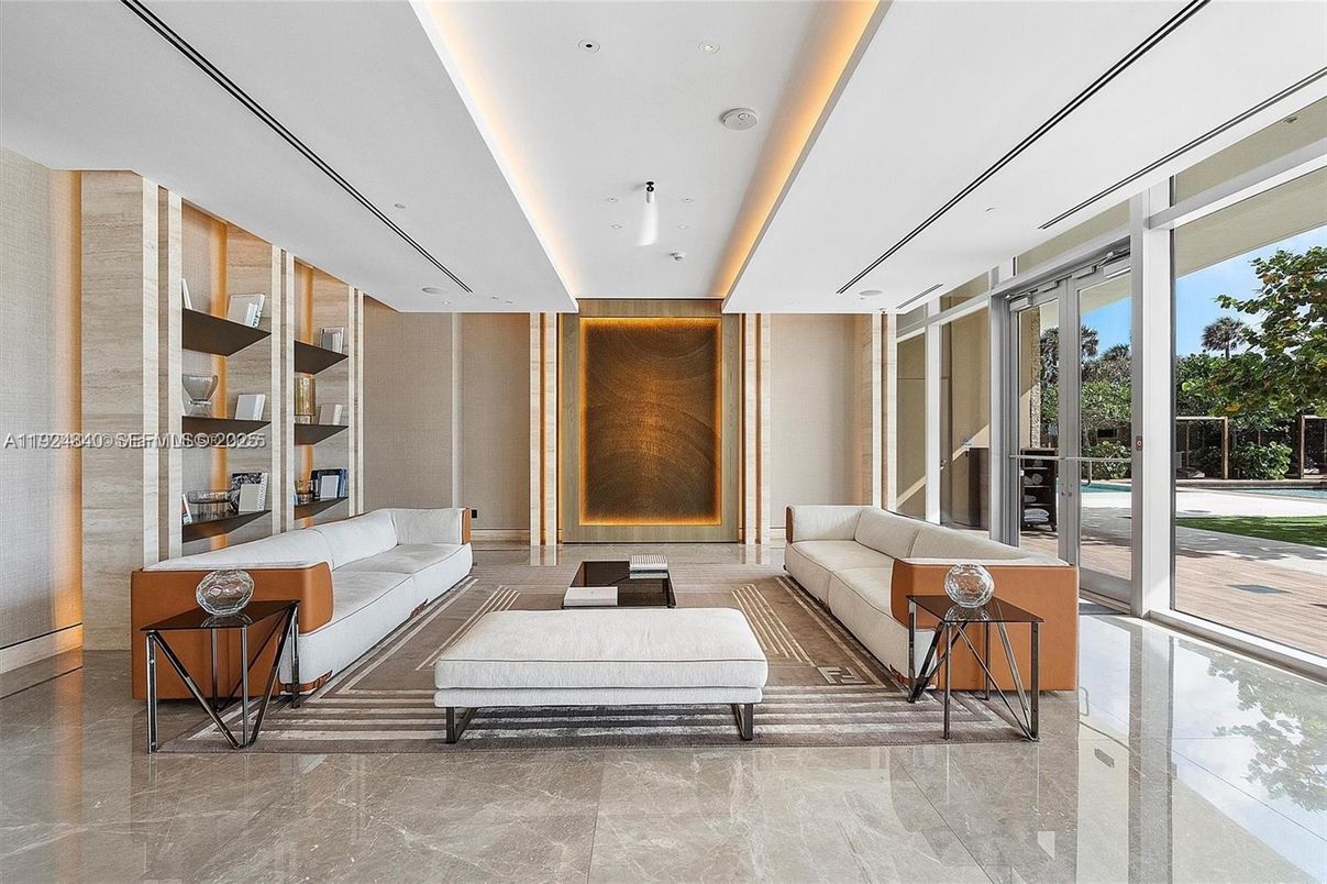 Interior, Living room, Recessed Lighting